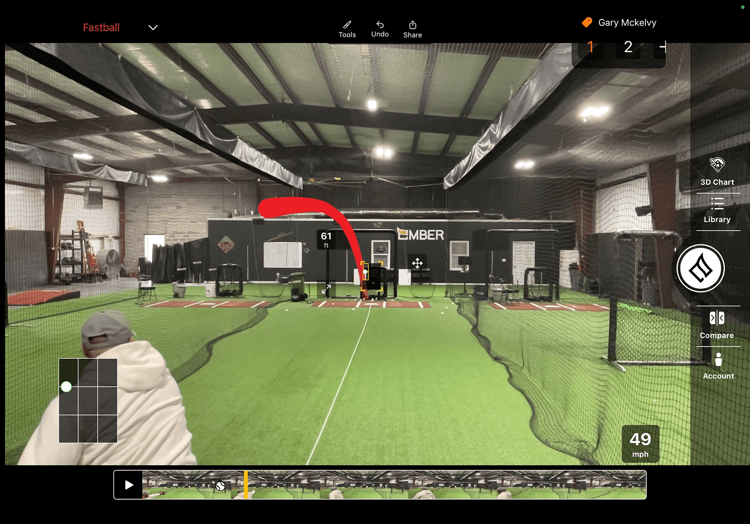 Pitching Analyzer Screenshot